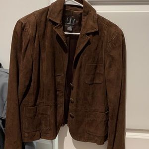 Brown leather jacket